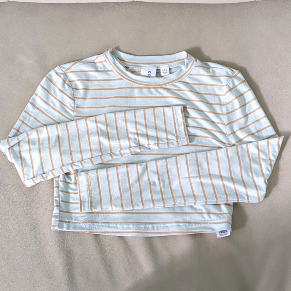 Collusion Long Sleeve Crop Top - Size 6